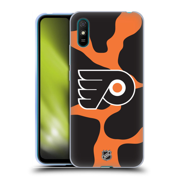 NHL Philadelphia Flyers Cow Pattern Soft Gel Case for Xiaomi Redmi 9A / Redmi 9AT