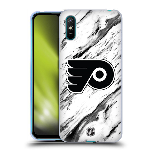 NHL Philadelphia Flyers Marble Soft Gel Case for Xiaomi Redmi 9A / Redmi 9AT