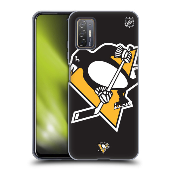 NHL Pittsburgh Penguins Oversized Soft Gel Case for HTC Desire 21 Pro 5G