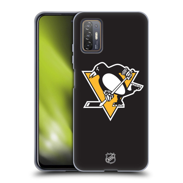 NHL Pittsburgh Penguins Plain Soft Gel Case for HTC Desire 21 Pro 5G