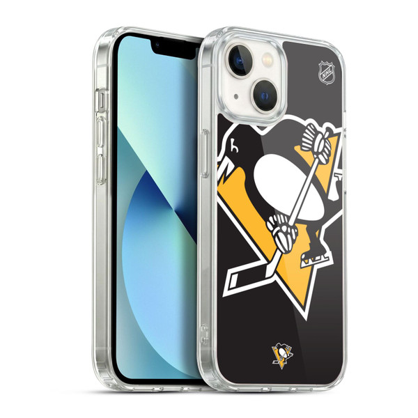 NHL Pittsburgh Penguins Oversized Soft Gel Case for Apple iPhone 13