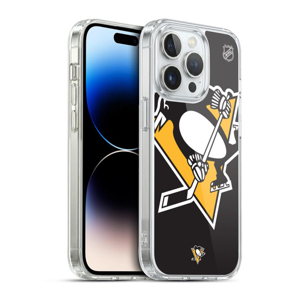 NHL Pittsburgh Penguins Oversized Soft Gel Case for Apple iPhone 13 Pro & MagSafe