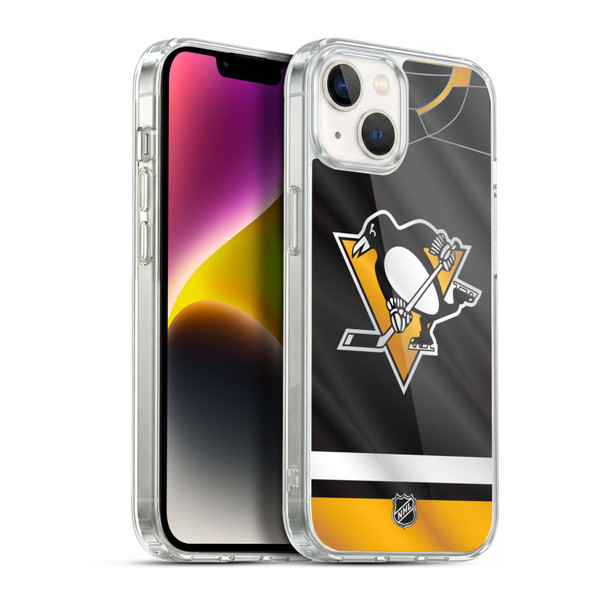 NHL Pittsburgh Penguins Jersey Soft Gel Case for Apple iPhone 14 Plus & MagSafe
