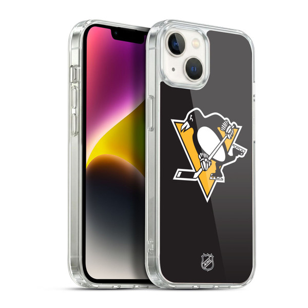 NHL Pittsburgh Penguins Plain Soft Gel Case for Apple iPhone 14 Plus & MagSafe