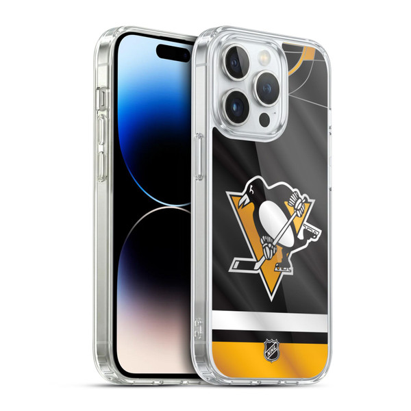 NHL Pittsburgh Penguins Jersey Soft Gel Case for Apple iPhone 14 Pro & MagSafe