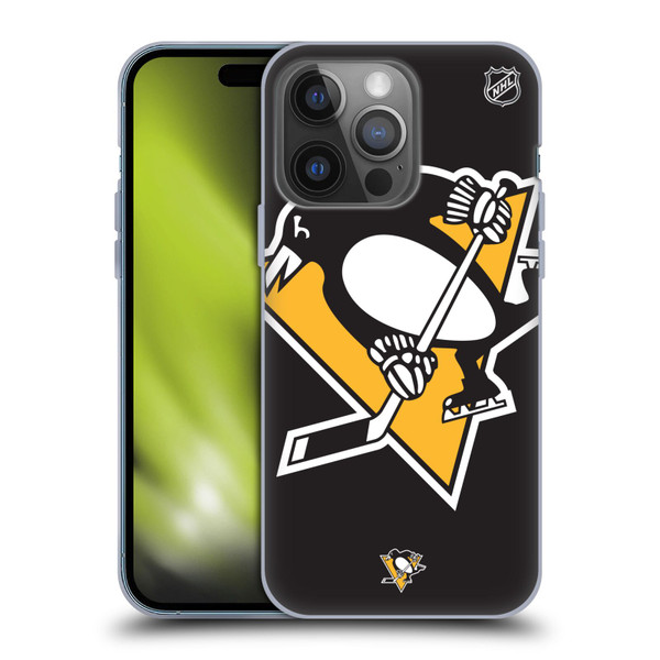 NHL Pittsburgh Penguins Oversized Soft Gel Case for Apple iPhone 14 Pro