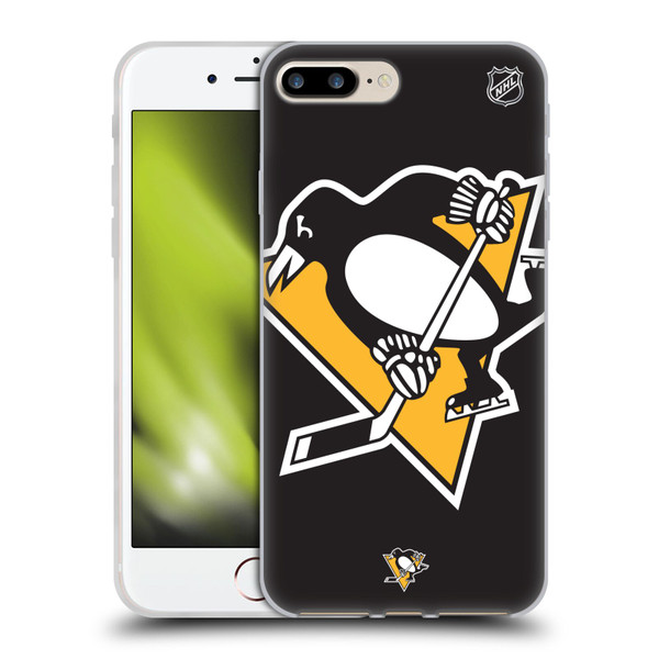 NHL Pittsburgh Penguins Oversized Soft Gel Case for Apple iPhone 7 Plus / iPhone 8 Plus