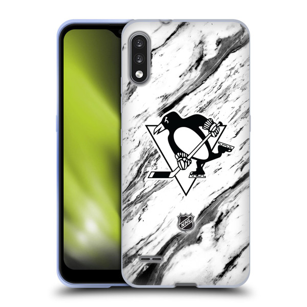 NHL Pittsburgh Penguins Marble Soft Gel Case for LG K22