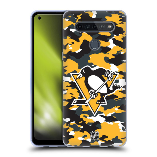 NHL Pittsburgh Penguins Camouflage Soft Gel Case for LG K51S