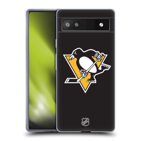 NHL Pittsburgh Penguins Plain Soft Gel Case for Google Pixel 6a