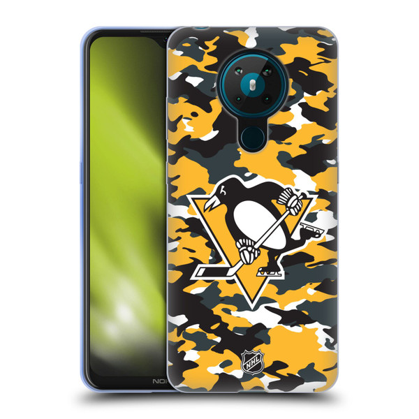 NHL Pittsburgh Penguins Camouflage Soft Gel Case for Nokia 5.3