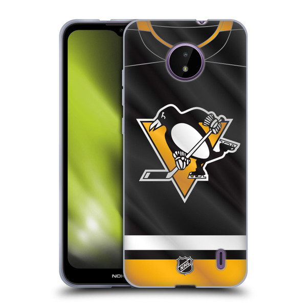 NHL Pittsburgh Penguins Jersey Soft Gel Case for Nokia C10 / C20
