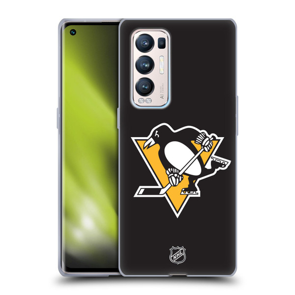 NHL Pittsburgh Penguins Plain Soft Gel Case for OPPO Find X3 Neo / Reno5 Pro+ 5G