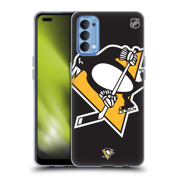 NHL Pittsburgh Penguins Oversized Soft Gel Case for OPPO Reno 4 5G