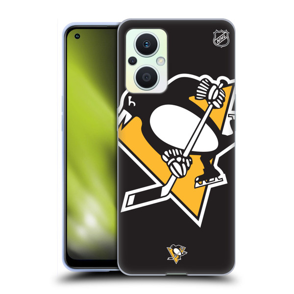 NHL Pittsburgh Penguins Oversized Soft Gel Case for OPPO Reno8 Lite