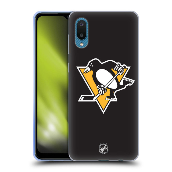NHL Pittsburgh Penguins Plain Soft Gel Case for Samsung Galaxy A02/M02 (2021)