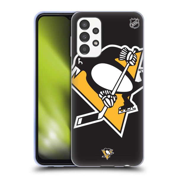 NHL Pittsburgh Penguins Oversized Soft Gel Case for Samsung Galaxy A13 (2022)