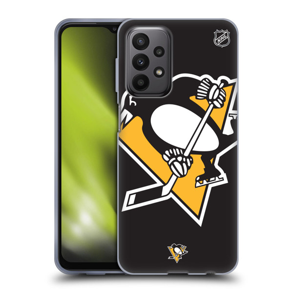 NHL Pittsburgh Penguins Oversized Soft Gel Case for Samsung Galaxy A23 / 5G (2022)