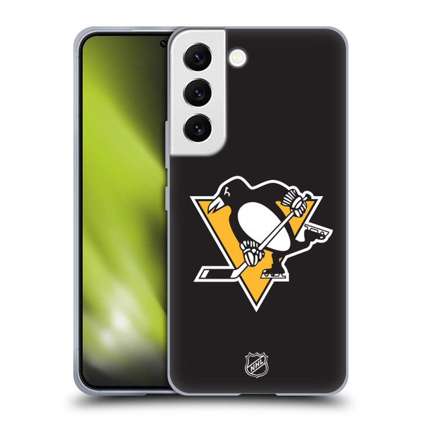 NHL Pittsburgh Penguins Plain Soft Gel Case for Samsung Galaxy S22 5G