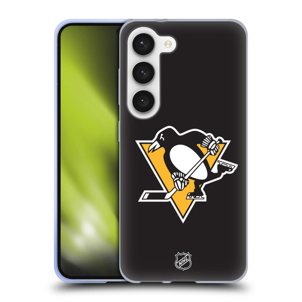 NHL Pittsburgh Penguins Plain Soft Gel Case for Samsung Galaxy S23 5G