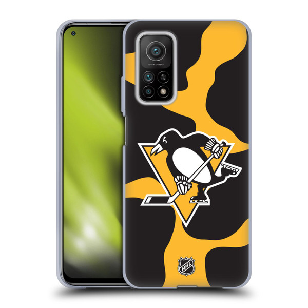 NHL Pittsburgh Penguins Cow Pattern Soft Gel Case for Xiaomi Mi 10T 5G