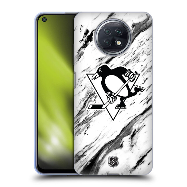 NHL Pittsburgh Penguins Marble Soft Gel Case for Xiaomi Redmi Note 9T 5G