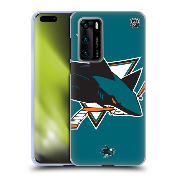 NHL San Jose Sharks Oversized Soft Gel Case for Huawei P40 5G