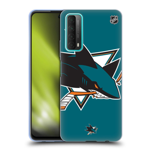 NHL San Jose Sharks Oversized Soft Gel Case for Huawei P Smart (2021)