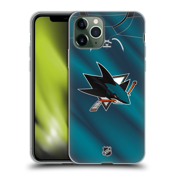 NHL San Jose Sharks Jersey Soft Gel Case for Apple iPhone 11 Pro