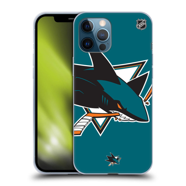 NHL San Jose Sharks Oversized Soft Gel Case for Apple iPhone 12 Pro Max