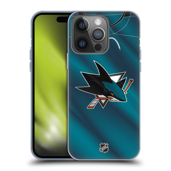 NHL San Jose Sharks Jersey Soft Gel Case for Apple iPhone 14 Pro