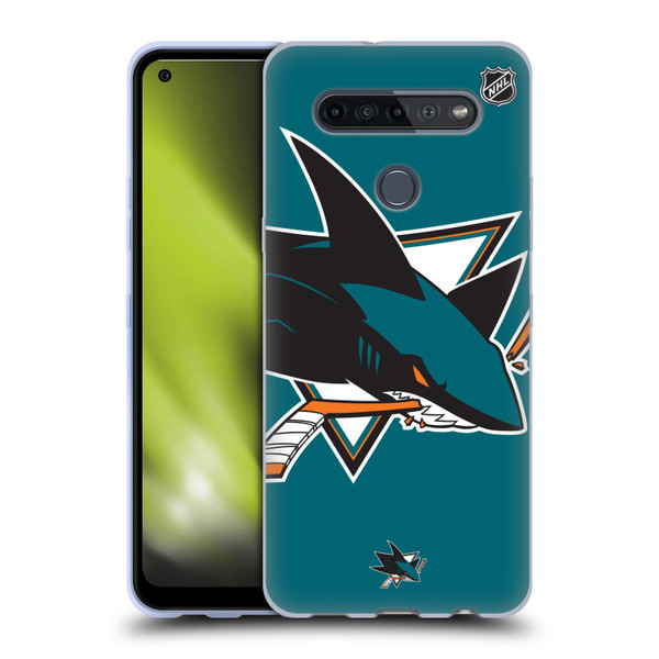 NHL San Jose Sharks Oversized Soft Gel Case for LG K51S