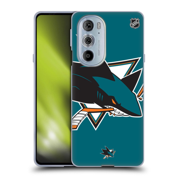 NHL San Jose Sharks Oversized Soft Gel Case for Motorola Edge X30