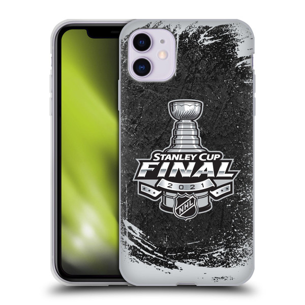 NHL 2021 Stanley Cup Final Distressed Soft Gel Case for Apple iPhone 11