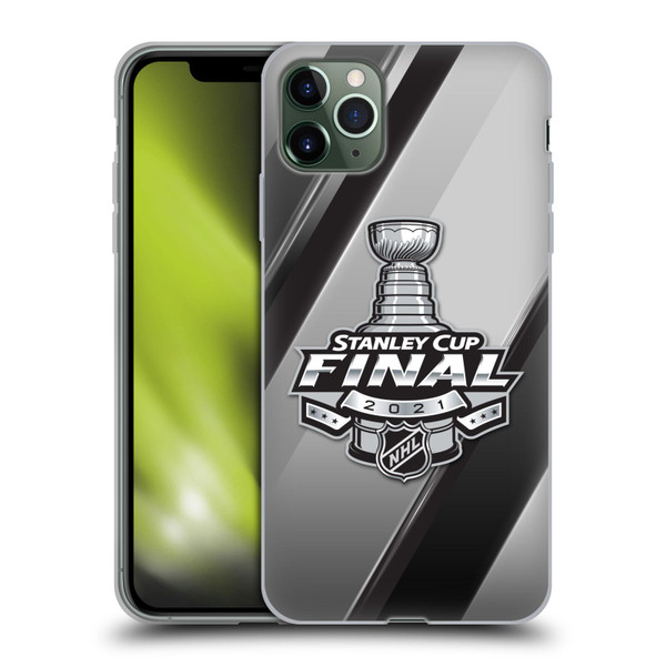 NHL 2021 Stanley Cup Final Stripes 2 Soft Gel Case for Apple iPhone 11 Pro Max