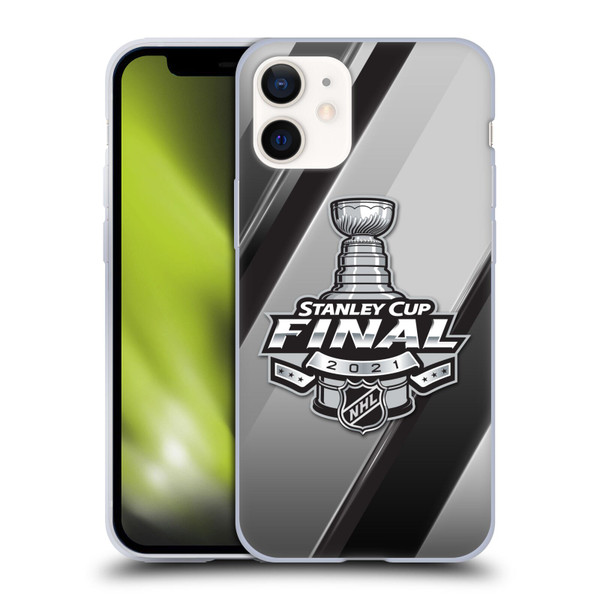 NHL 2021 Stanley Cup Final Stripes 2 Soft Gel Case for Apple iPhone 12 Mini