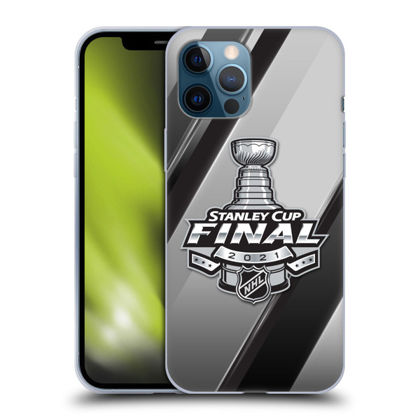 NHL 2021 Stanley Cup Final Stripes 2 Soft Gel Case for Apple iPhone 12 Pro Max