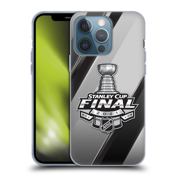 NHL 2021 Stanley Cup Final Stripes 2 Soft Gel Case for Apple iPhone 13 Pro