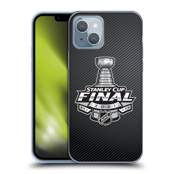 NHL 2021 Stanley Cup Final Stripes Soft Gel Case for Apple iPhone 14