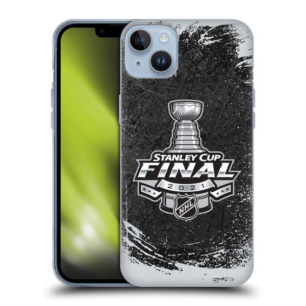 NHL 2021 Stanley Cup Final Distressed Soft Gel Case for Apple iPhone 14 Plus