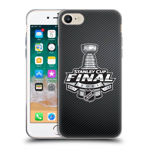 NHL 2021 Stanley Cup Final Stripes Soft Gel Case for Apple iPhone 7 / 8 / SE 2020 & 2022