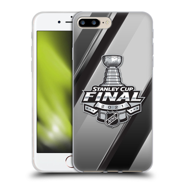 NHL 2021 Stanley Cup Final Stripes 2 Soft Gel Case for Apple iPhone 7 Plus / iPhone 8 Plus