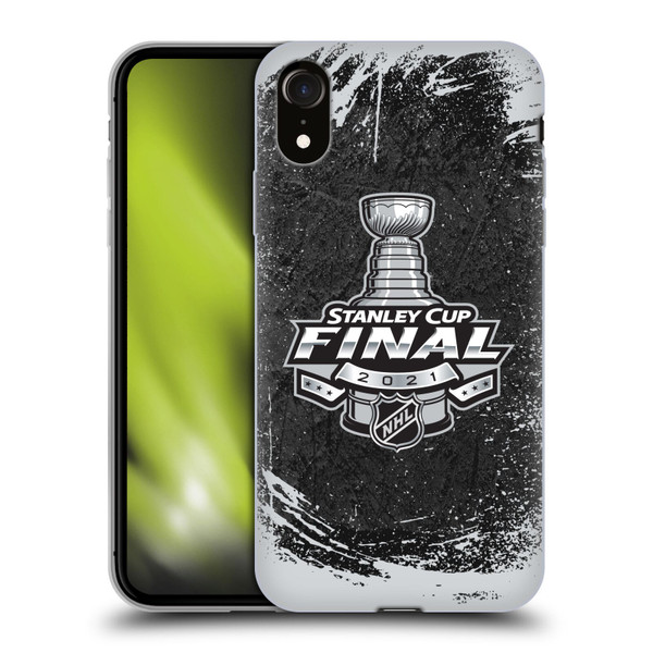 NHL 2021 Stanley Cup Final Distressed Soft Gel Case for Apple iPhone XR