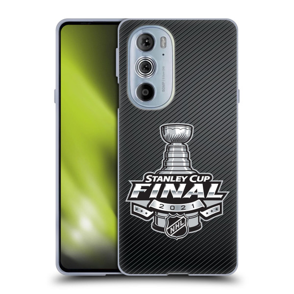 NHL 2021 Stanley Cup Final Stripes Soft Gel Case for Motorola Edge X30