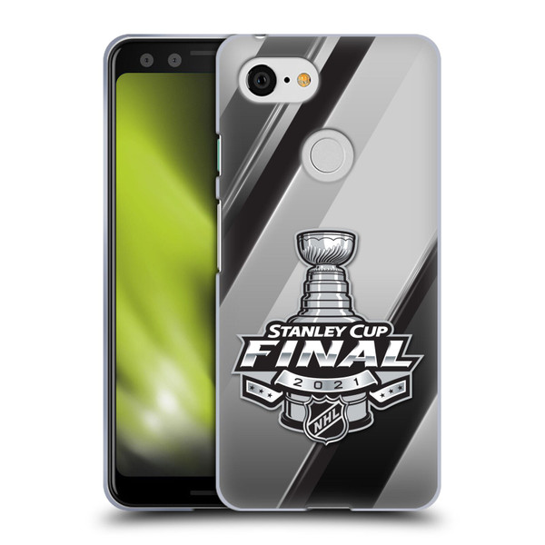 NHL 2021 Stanley Cup Final Stripes 2 Soft Gel Case for Google Pixel 3