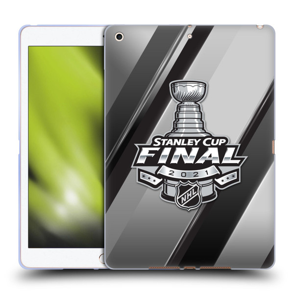 NHL 2021 Stanley Cup Final Stripes 2 Soft Gel Case for Apple iPad 10.2 2019/2020/2021