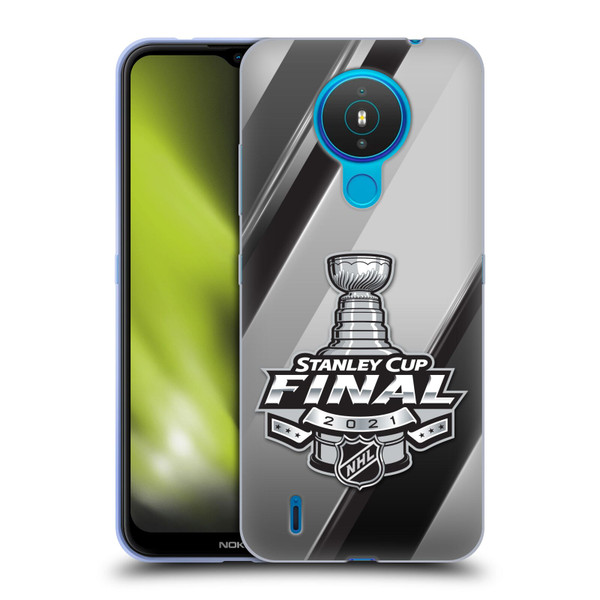 NHL 2021 Stanley Cup Final Stripes 2 Soft Gel Case for Nokia 1.4
