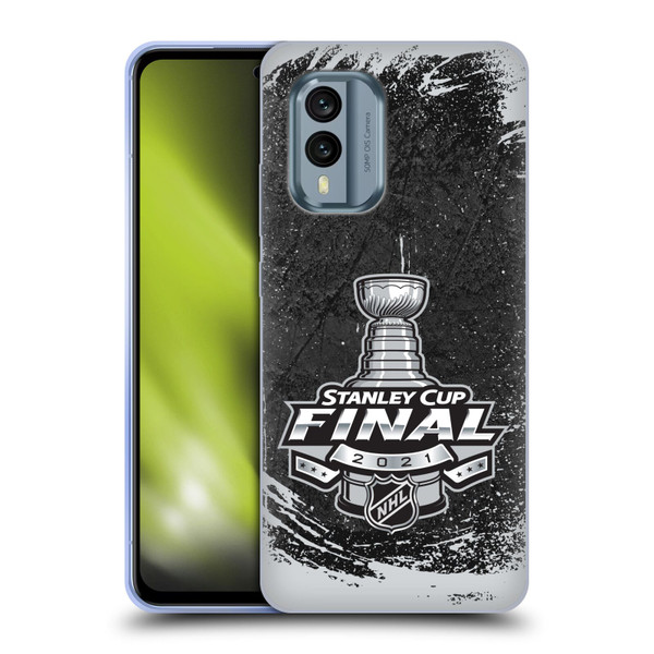 NHL 2021 Stanley Cup Final Distressed Soft Gel Case for Nokia X30