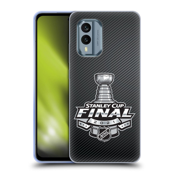 NHL 2021 Stanley Cup Final Stripes Soft Gel Case for Nokia X30