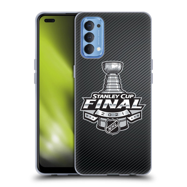 NHL 2021 Stanley Cup Final Stripes Soft Gel Case for OPPO Reno 4 5G